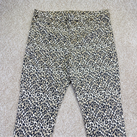 American Eagle Hi Rise Jegging pants Animal Print Brown Beige Women’s Size 24 R - Picture 3 of 16
